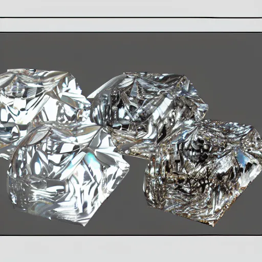 Prompt: diamonds, diamonds, diamonds, vray