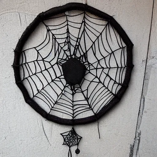 Image similar to spider dream catcher web