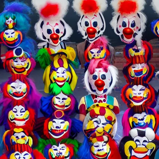 Prompt: The money of clowns