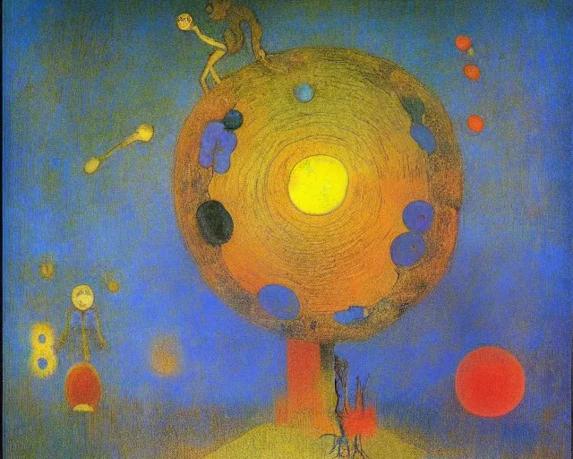 Image similar to Void of the soul. Odilon Redon. Dali. Roberto Matta.