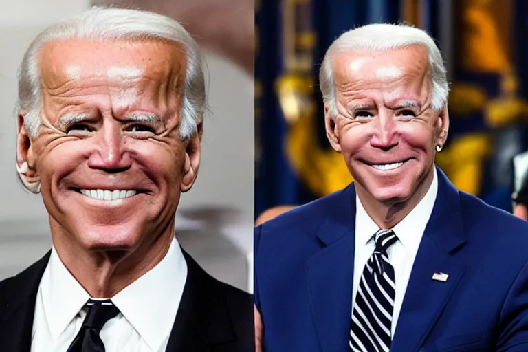 Image similar to michael jackson throws a punch at joe biden, chaotic and realistic