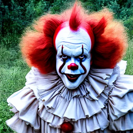 Prompt: Roland McDonald as Pennywise the clown