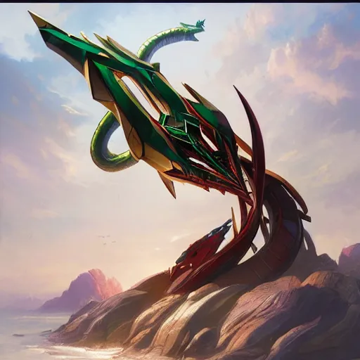 ArtStation - Rayquaza shiny