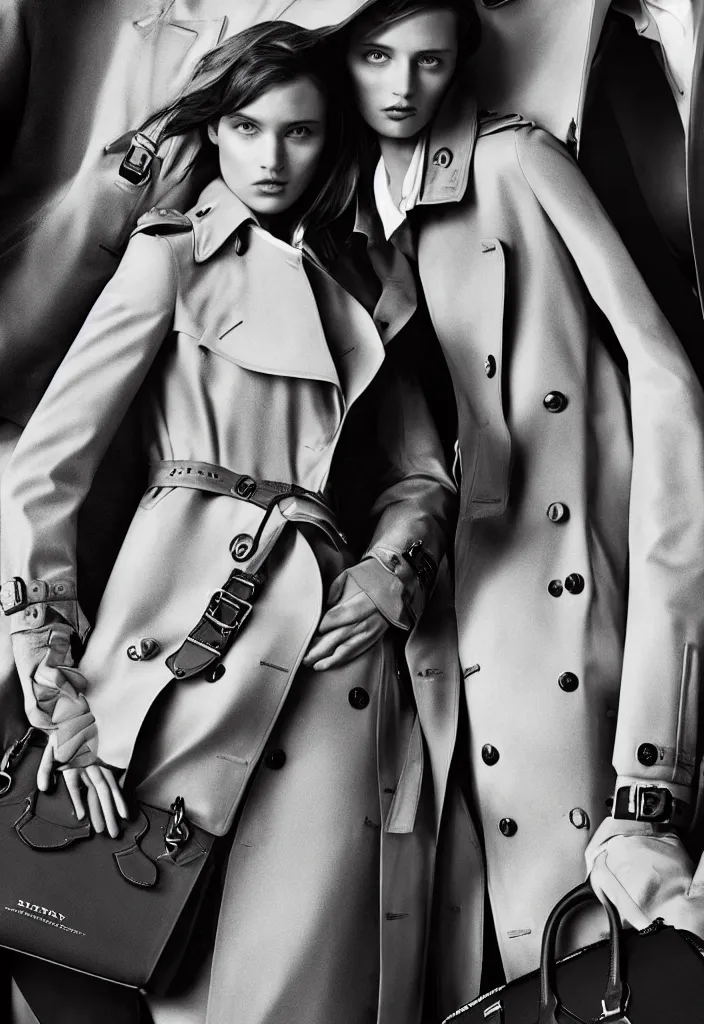 Image similar to Burberry advertising campaign poster