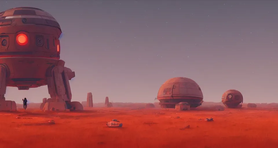 Prompt: A very very very dim Venusian outpost, red atmosphere, very hazy, rendered by simon stålenhag, rendered by Beeple, Makoto Shinkai, syd meade, environment concept, digital art, starwars, unreal engine, 3 point perspective, WLOP, trending on artstation, low level, 4K UHD image, octane render,