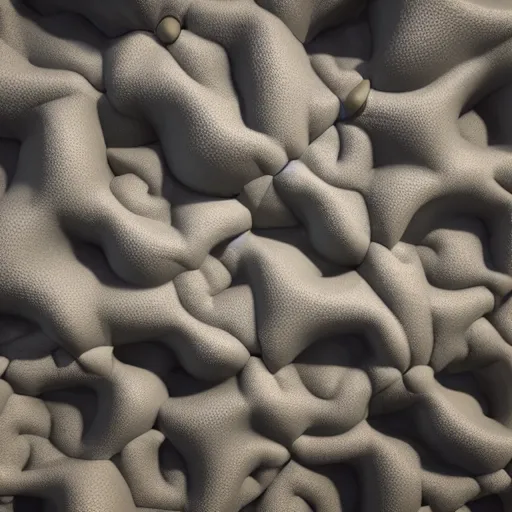 Image similar to photorealistic 3 d rendering of 3 d cellular automata. highly detailed octane render and vray with natural light and organic colours, volumetric lighting, raytracing, unreal engine