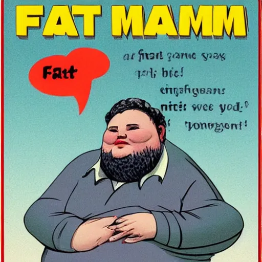 Image similar to fat man we respect you a lot fat man, snake oil CMO