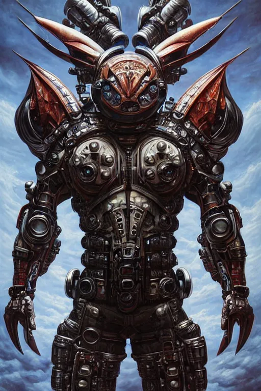 Image similar to a portrait of a muscular anthropomorphic cyberpunk dragon in spacesuit armor with ensignia on chest plate by sandra chevrier, by jon foster, detailed render, post - processing, extremely hyperdetailed, intricate, epic composition, cybernetics, 4 k realistic, cryengine, realistic shaded lighting, sharp focus, masterpiece, by enki bilal