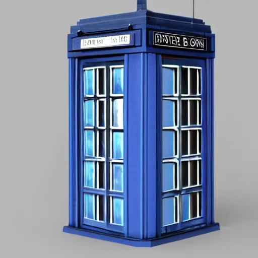 Prompt: a 1 8 2 9 police box is shown on a transparent background, a digital rendering by richard wilson, artstation, photorealism, physically based rendering, rendered in maya, made of wood