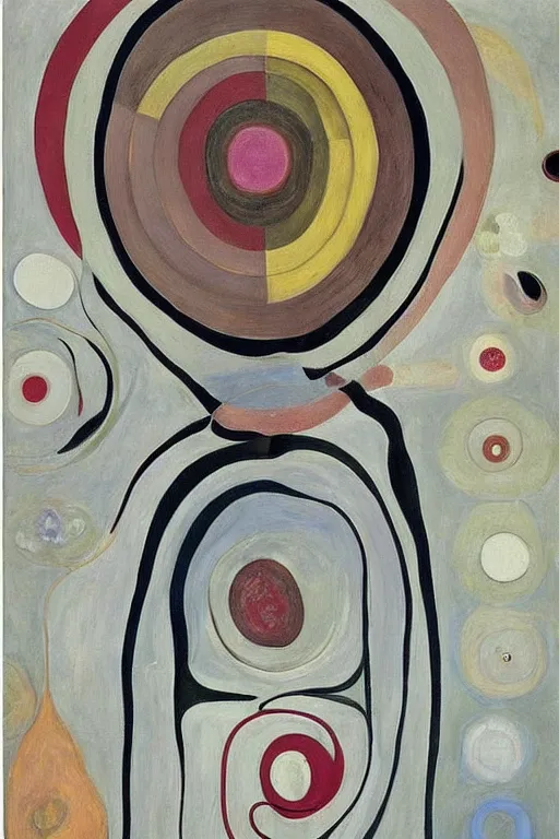 Prompt: “Painting made by Hilma Af Klint”