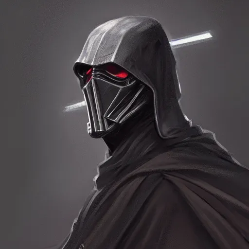 Prompt: portrait of a man by Greg Rutkowski, Jacen Solo as a sith knight, wearing black sith robes, Star Wars Expanded Universe, highly detailed portrait, digital painting, artstation, concept art, smooth, sharp foccus ilustration, Artstation HQ