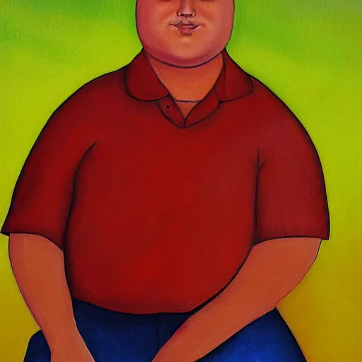 Prompt: bobby hill, portrait, by govardhan