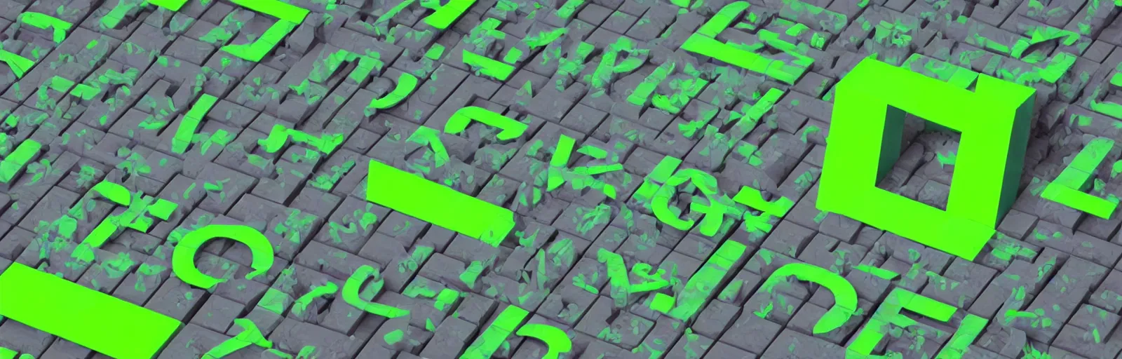 Prompt: blocky square white chinese font writing on a lime green background, geometric type, bold face type, display font, chinese, japanese, korean typography, chinese, chinese text, futuristic, rave, graphic design