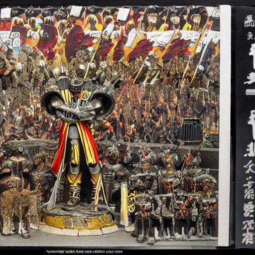 Image similar to jules caesar with his legion in tokyo, photo, intricate detail, high resolution