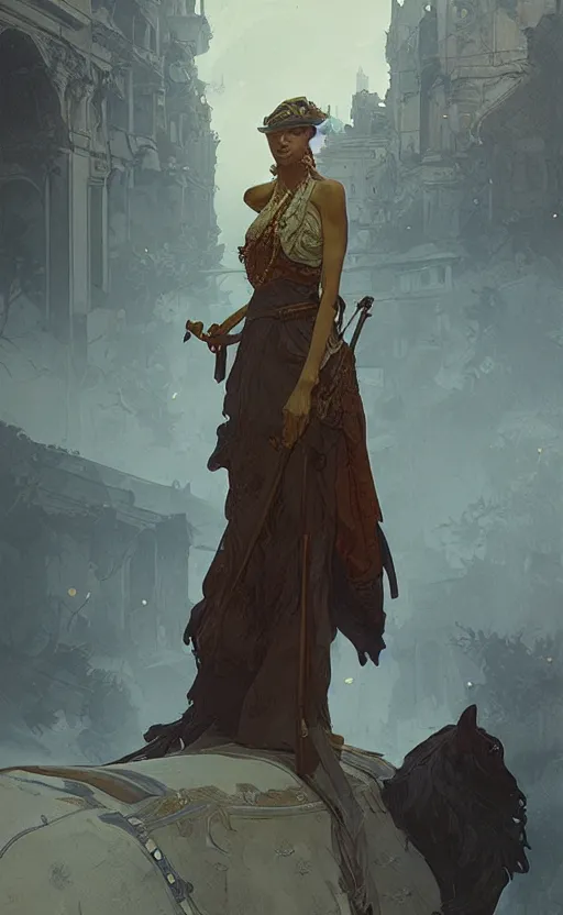 Image similar to a personification of the country lebanon, highly detailed, digital painting, artstation, concept art, sharp focus, illustration, art by greg rutkowski and alphonse mucha