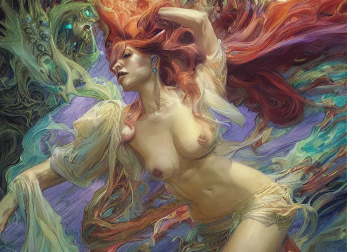 Prompt: banshee specter by donato giancola and vladimir volegov and alexander averin and delphin enjolras and daniel f. gerhartz