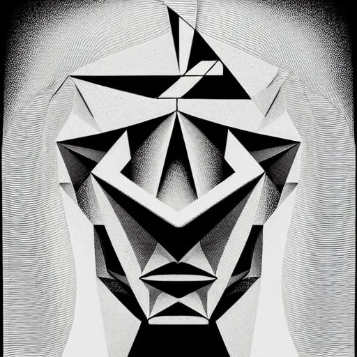 Image similar to white conceptual figurative post - morden monumental abstract portrait made by escher and piranesi, highly conceptual figurative art, intricate detailed illustration, illustration sharp geometrical detail, vector sharp graphic, controversial poster art, polish poster art