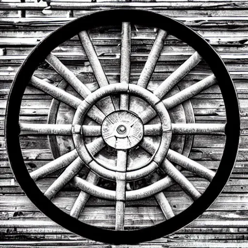 Image similar to symbol of a ship wheel