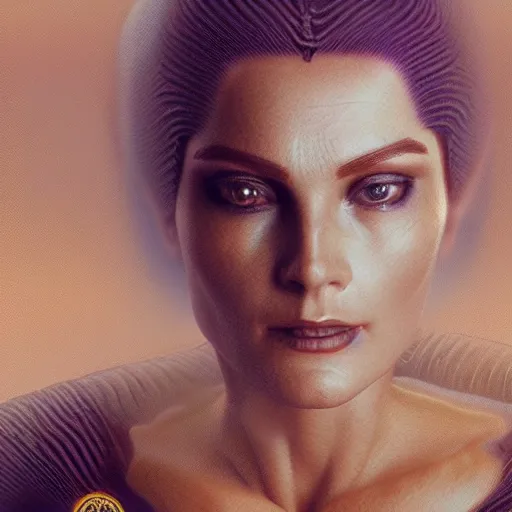 Prompt: lady Jessica from Dune photo realistic 4k extremely beautiful