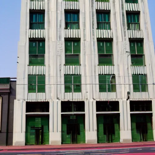 Prompt: art deco building