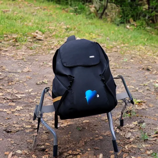 Image similar to photo backpack under a table