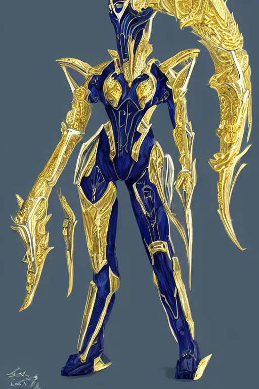 Image similar to intricate high detailed elegant beautiful stunning quality cosmic huge giantess hot female warframe anthro mecha female dragon goddess, gold body, sleek metal ears, sleek eyes, smooth blue skin, sleek gold armor, bigger than galaxy, epic proportions, epic scale, epic size, warframe destiny, furry, dragon art, goddess, giantess, furaffinity, octane