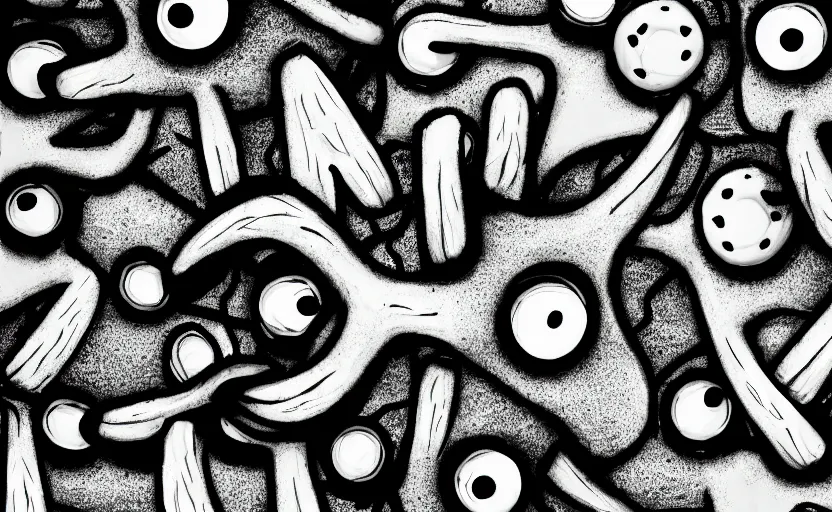 Image similar to SpongeBob, bikini bottom, photo quality, trending on art station, blur, unfocus, monochrome, 35mm
