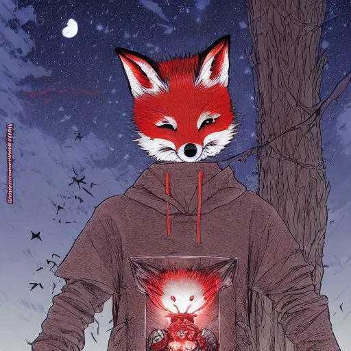 Demon on sale fox hoodie