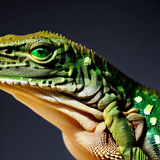 Image similar to mark zuckerberg as a lizard, portrait, studio photography, studio lighting, ultra high detail, highly detailed, 8 k, 4 k, uhd, hdr