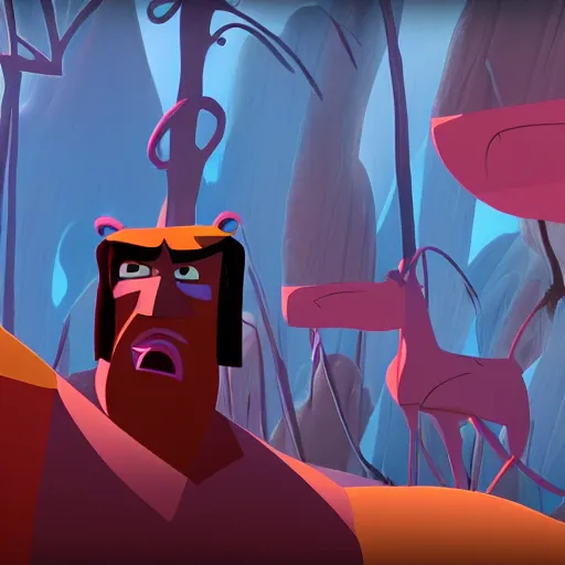 Image similar to still from genndy tartakovsky's primal, 4 k cinematic