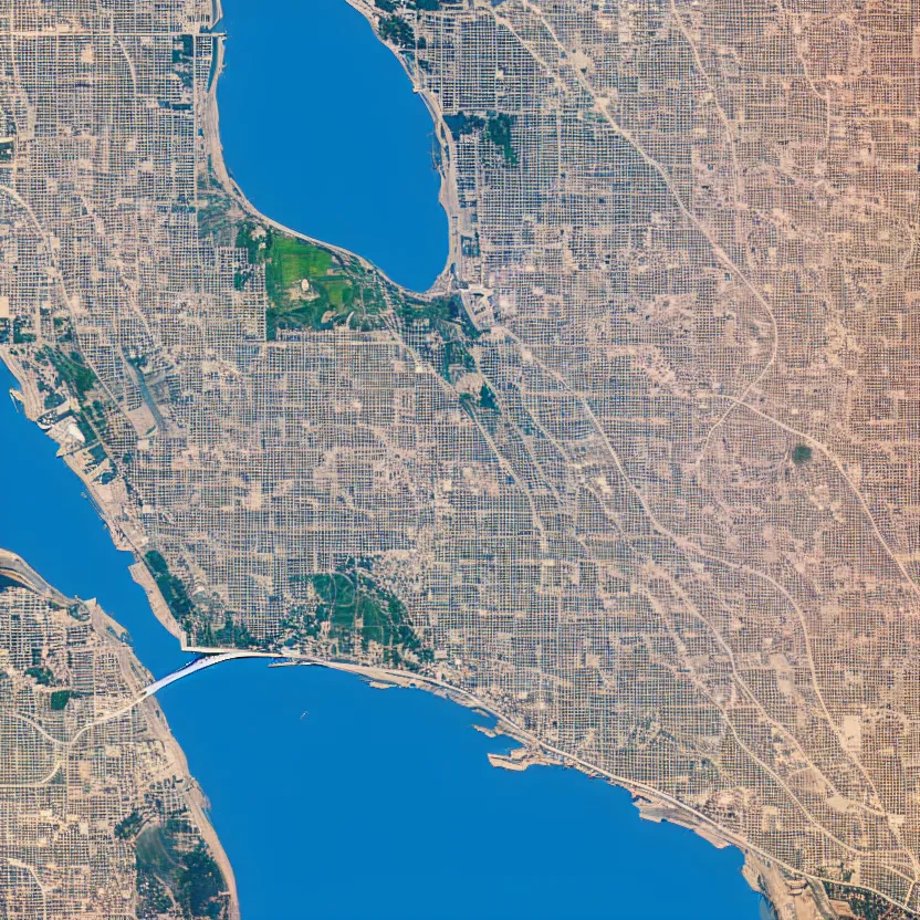 Prompt: satellite image of San Diego Diego