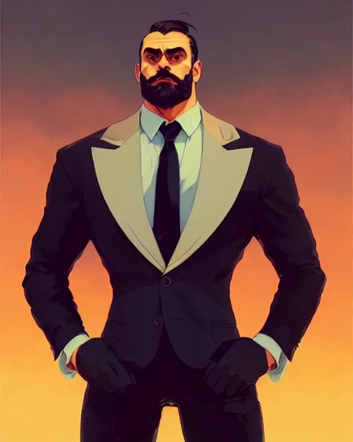 Image similar to gigachad luigi bodybuilder in a expensive suit by ilya kuvshinov, ernest khalimov body by krista sudmalis, fantasy character portrait, planet background by laurie greasley, ultra realistic, concept art, intricate details, elegent, digital painting, smooth, sharp focus, illustration, art by artgerm and greg rutkowski and alphonse mucha, artstation