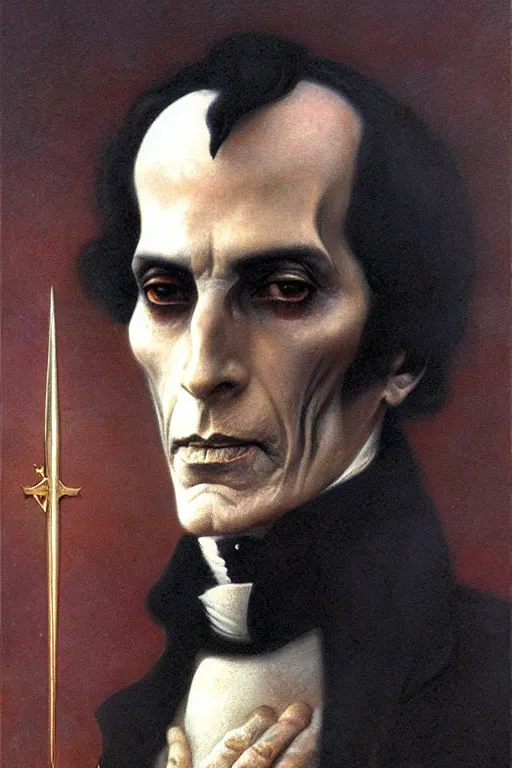 Prompt: occult art portrait of simon bolivar by wayne barlowe, gustav moreau, goward,  Gaston Bussiere and roberto ferri, santiago caruso, and austin osman spare