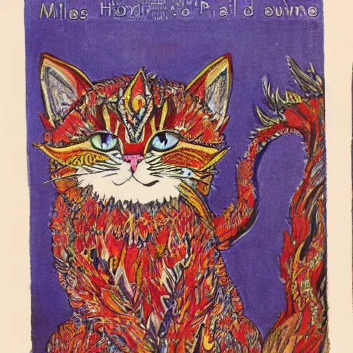 Image similar to miles tails prower as imagined by louis wain