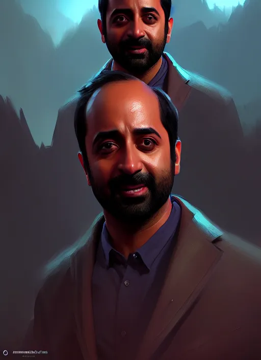 Image similar to portrait, Fahadh Faasil , dramatic lighting, cinematic, establishing shot, extremely high detail, foto realistic, cinematic lighting, post processed, concept art, artstation, style by eddie mendoza, raphael lacoste, alex ross