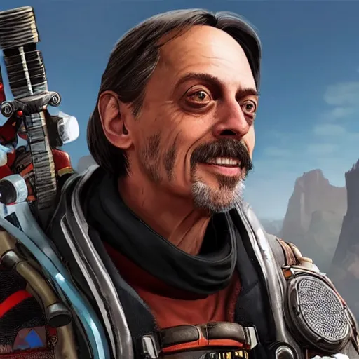 Prompt: john buscemi is joining the apex games, apex legends, source engine, not actual gameplay