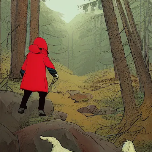 Image similar to rupert bear getting lost in the mountains, horror, intricate details, cinematic, epic, realistic, anatomy, tomer hanuka, uplight, artstation, photorealistic, scary