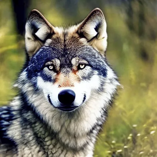 Image similar to photograph of a beautiful female wolf taken in the wild