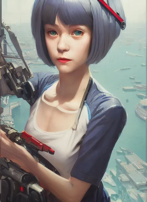 Prompt: highly detailed portrait of rei ayanami in gta v, stephen bliss, unreal engine, fantasy art by greg rutkowski, loish, rhads, ferdinand knab, makoto shinkai and lois van baarle, ilya kuvshinov, rossdraws, tom bagshaw, global illumination, radiant light, detailed and intricate environment