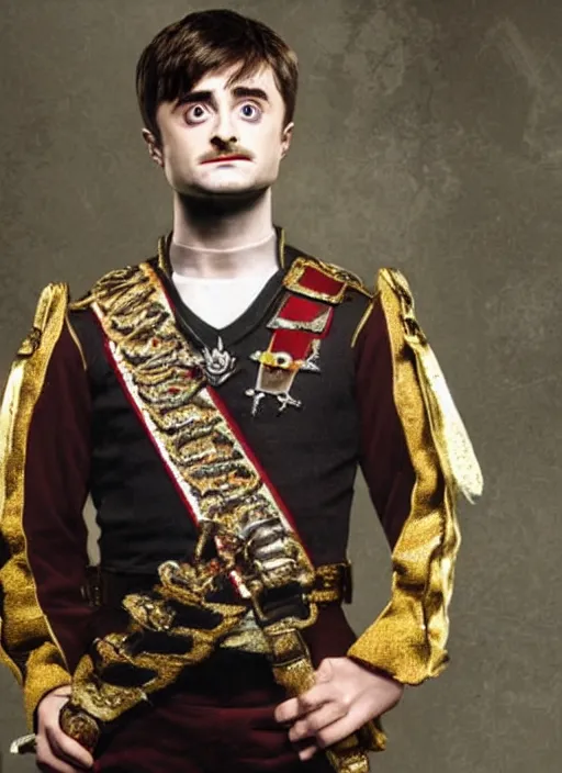 Image similar to Daniel Radcliffe as Freddy Mercury