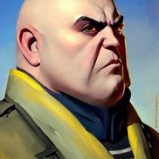 Image similar to greg manchess portrait painting of gru as overwatch character, medium shot, asymmetrical, profile picture, organic painting, sunny day, matte painting, bold shapes, hard edges, street art, trending on artstation, by huang guangjian and gil elvgren and sachin teng