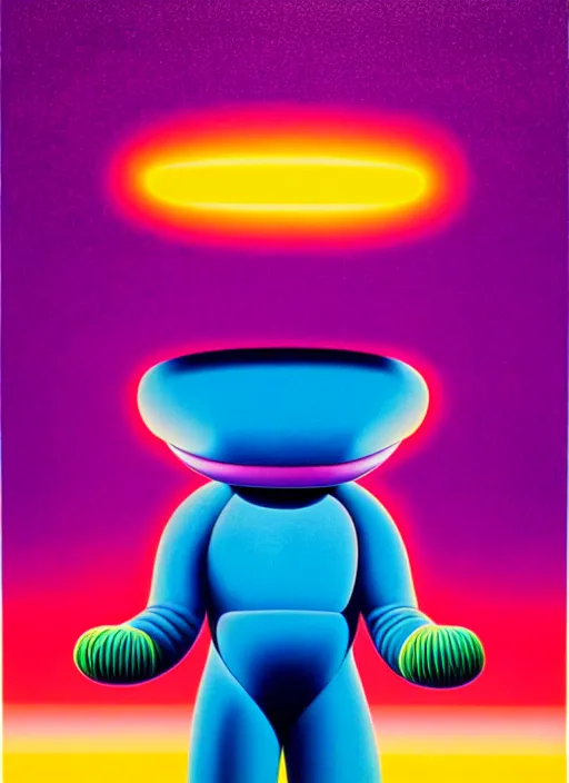 Image similar to alien by shusei nagaoka, kaws, david rudnick, airbrush on canvas, pastell colours, cell shaded, 8 k