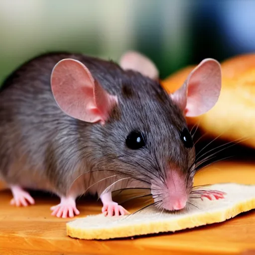 Image similar to very delicious friend rats, served with bread