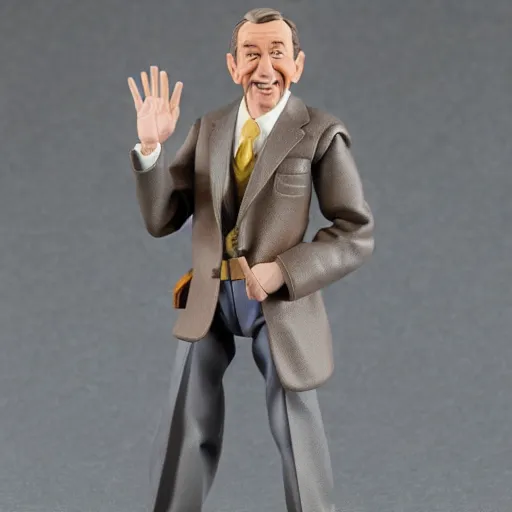 Image similar to walt disney action figure, well lit, studio light, painted action figure