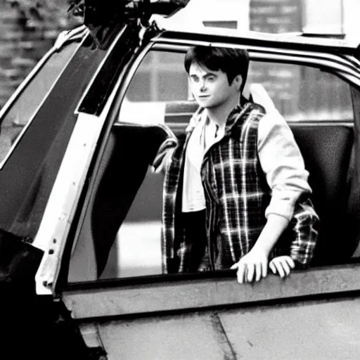 Image similar to daniel radcliffe as marty mcfly in back to the future