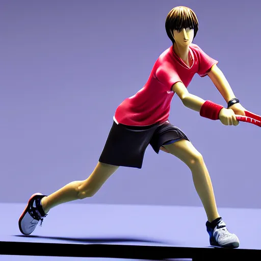 Image similar to yagami light play tennis, highly detailed