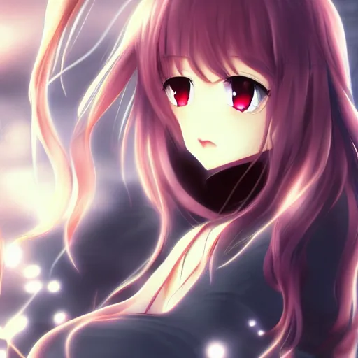 Image similar to Anime girl, HD anime, cinematic lighting, trending on Pixiv, wallpaper,