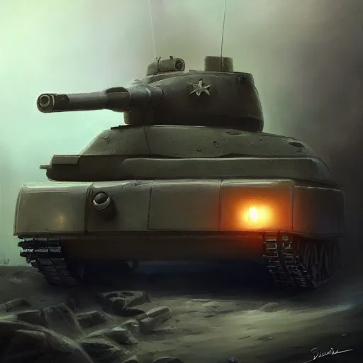 Prompt: book in the shape of a tank, oil painting, artstation, dramatic lighting,, beautiful