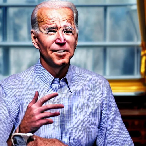 Image similar to Joe Biden with hairy legs, hairy arms, hairy chest. Peter Paul Ruben’s