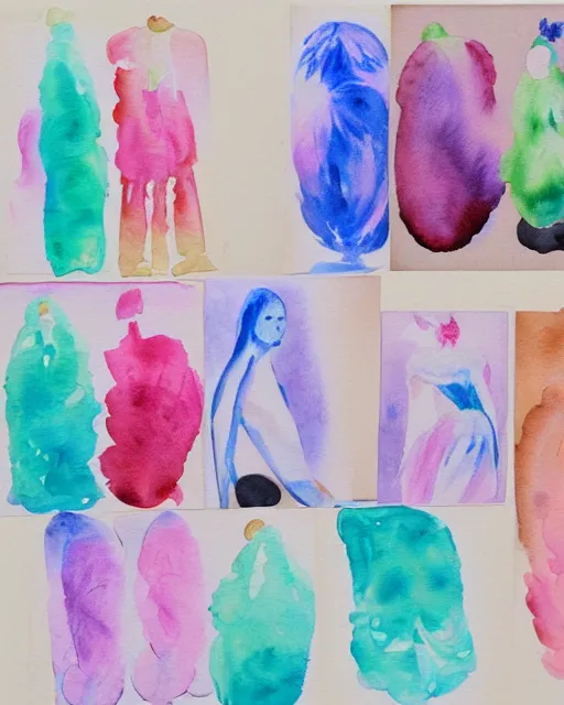 Image similar to cotton girl watercolor sketches by albabg